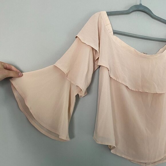 Bardot cream off the shoulder ruffle blouse - Picture 2 of 5